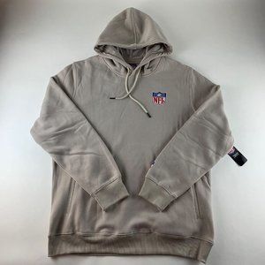 National Football League NFL Shield Biege Pullover Hoodie Mens XL